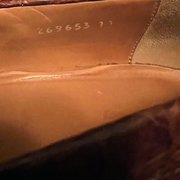 Gucci Mens Alligator Shoes 11 Used